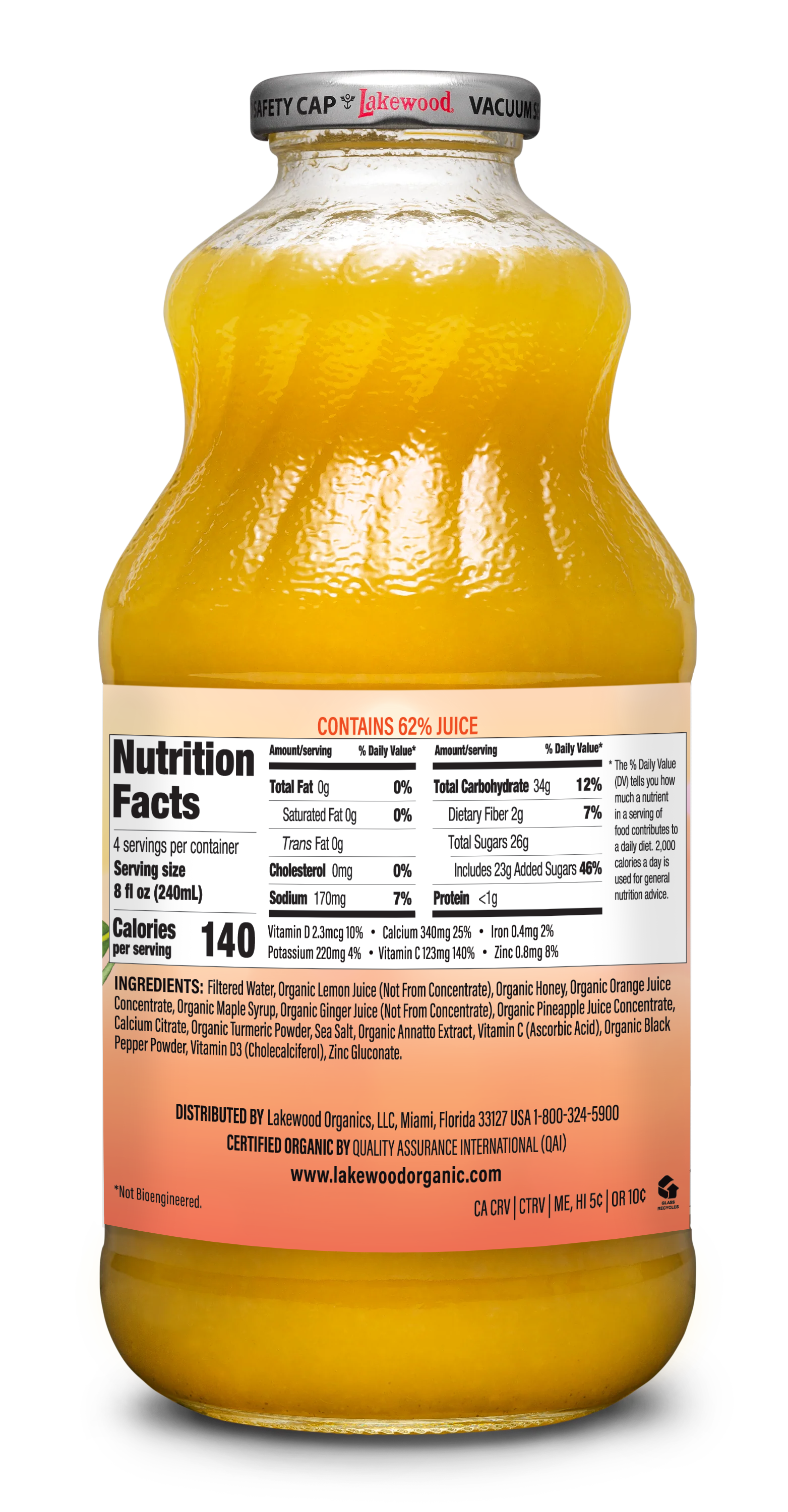 Lakewood Nurture Zesty Defense Juice | 32oz