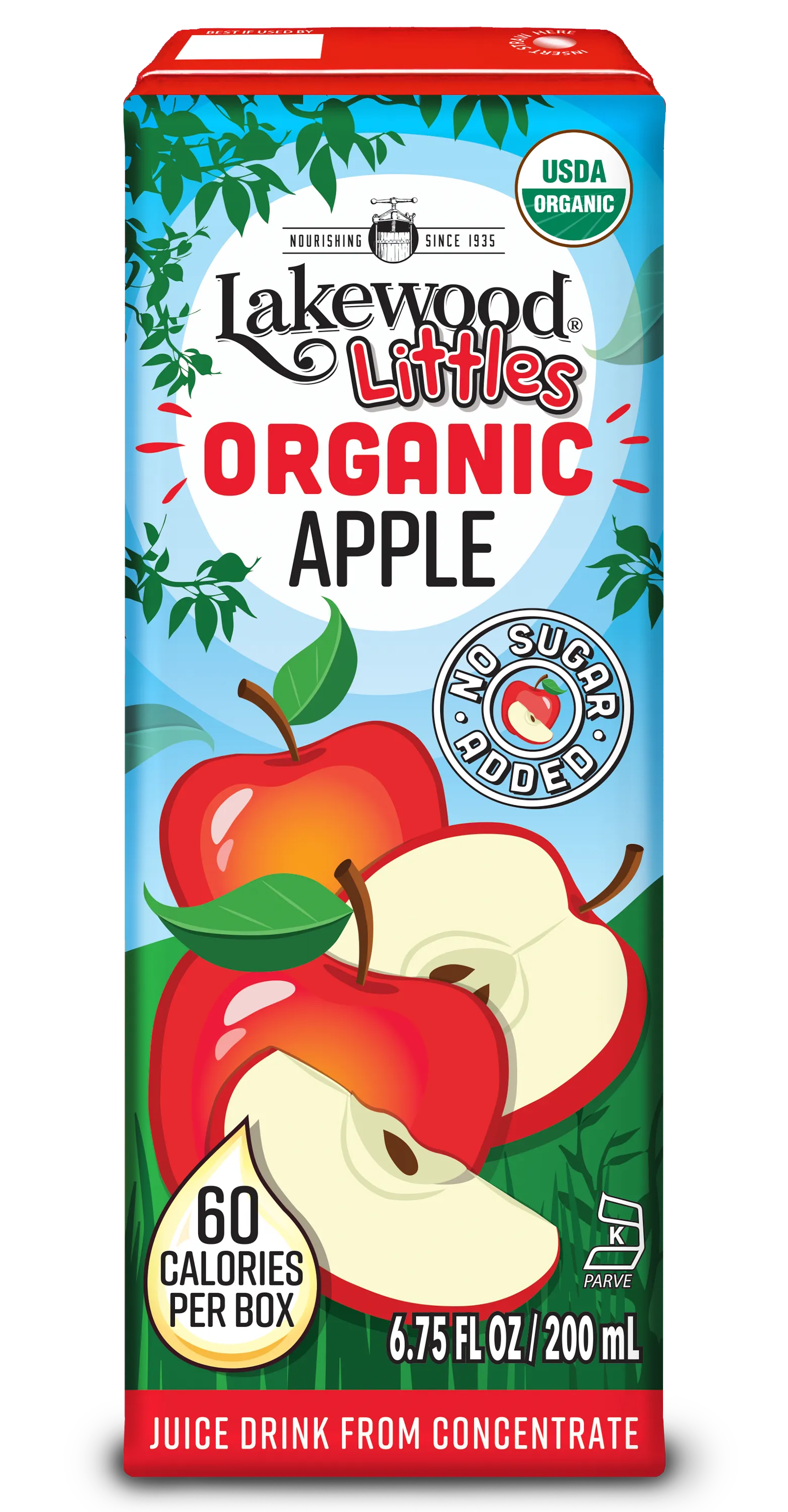 Lakewood Littles Organic Apple Juice Boxes