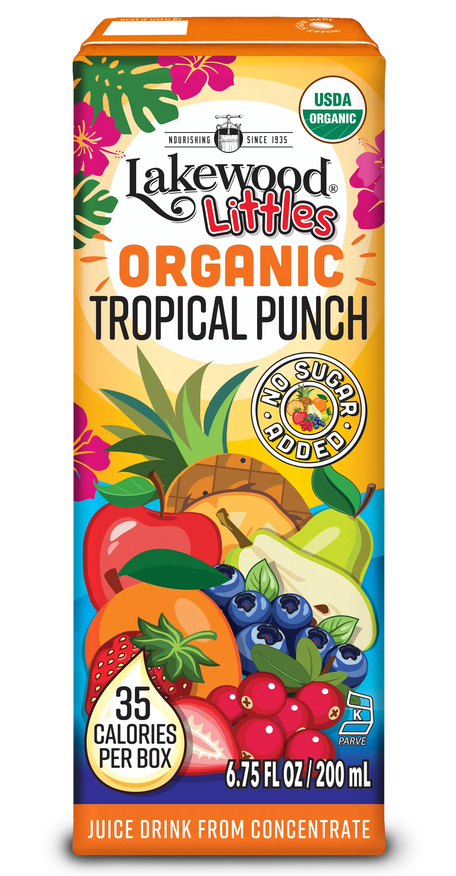Lakewood Littles Organic Tropical Punch Juice Boxes